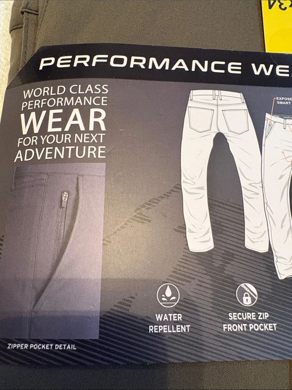 Weatherproof Olive Green Flex Flatfront Chinos
